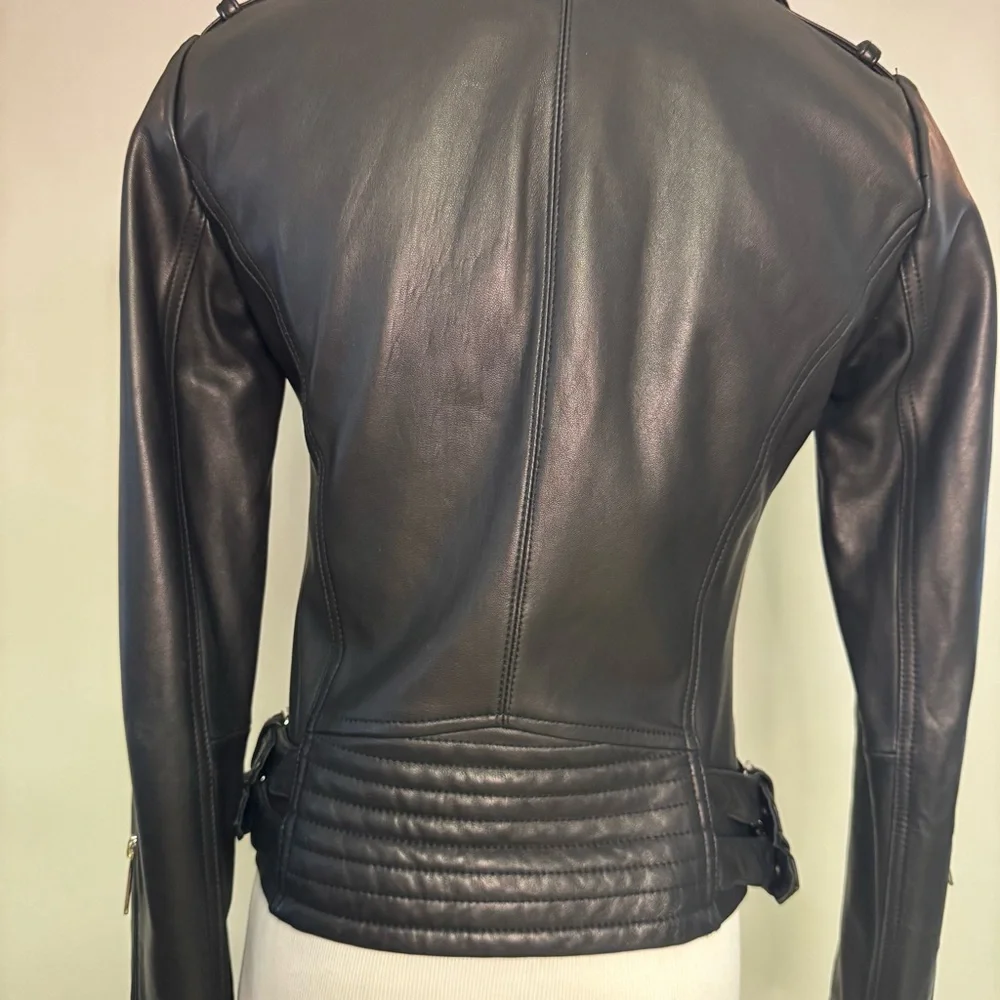 BCBGeneration Black Leather Jacket - Picture 7 of 13